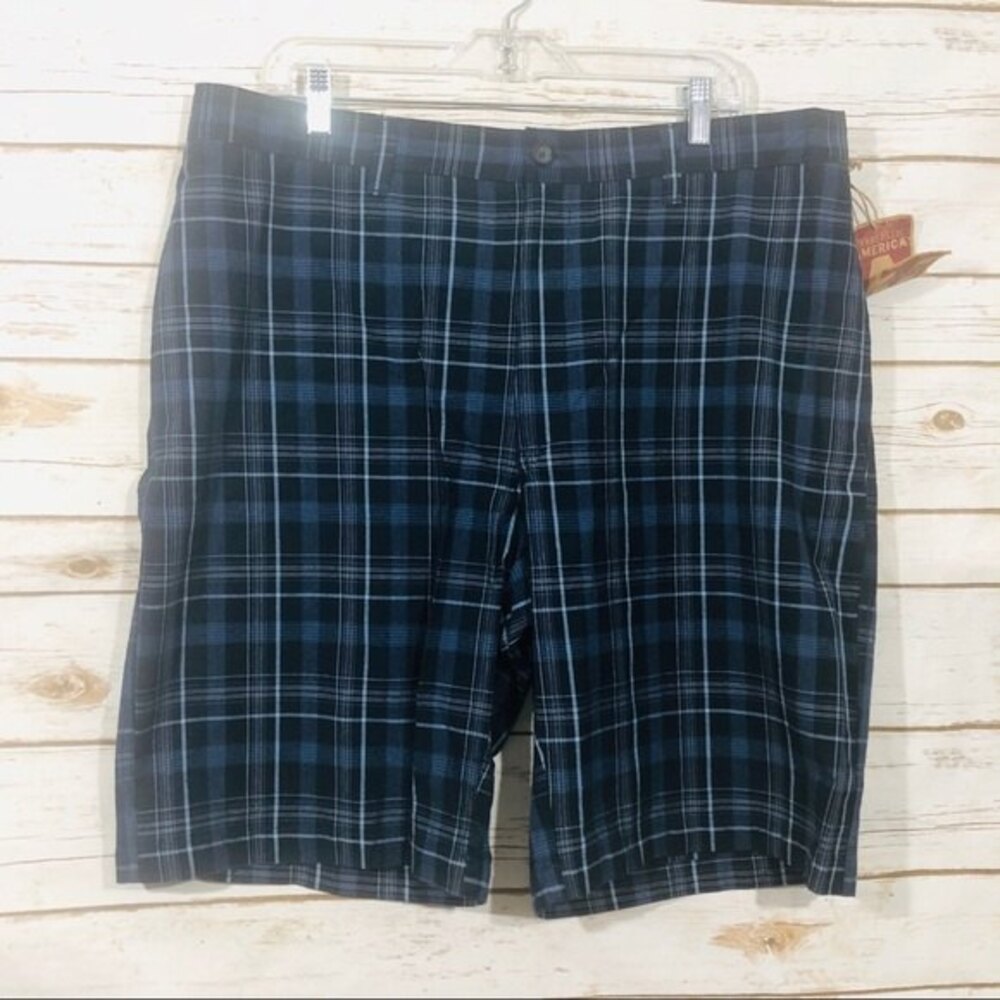 Perry Ellis American men’s blue striped shorts‎ 38W